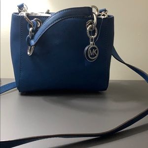 Michael Kors Cynthia Steel Blue Xs Satchel